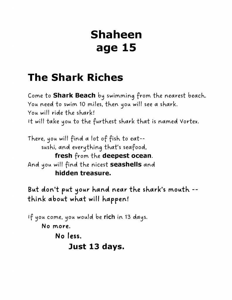 The Shark Riches, Artwork No. 270