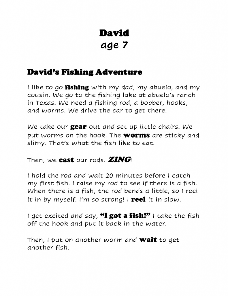 David's Fishing Adventure, Artwork No. 277