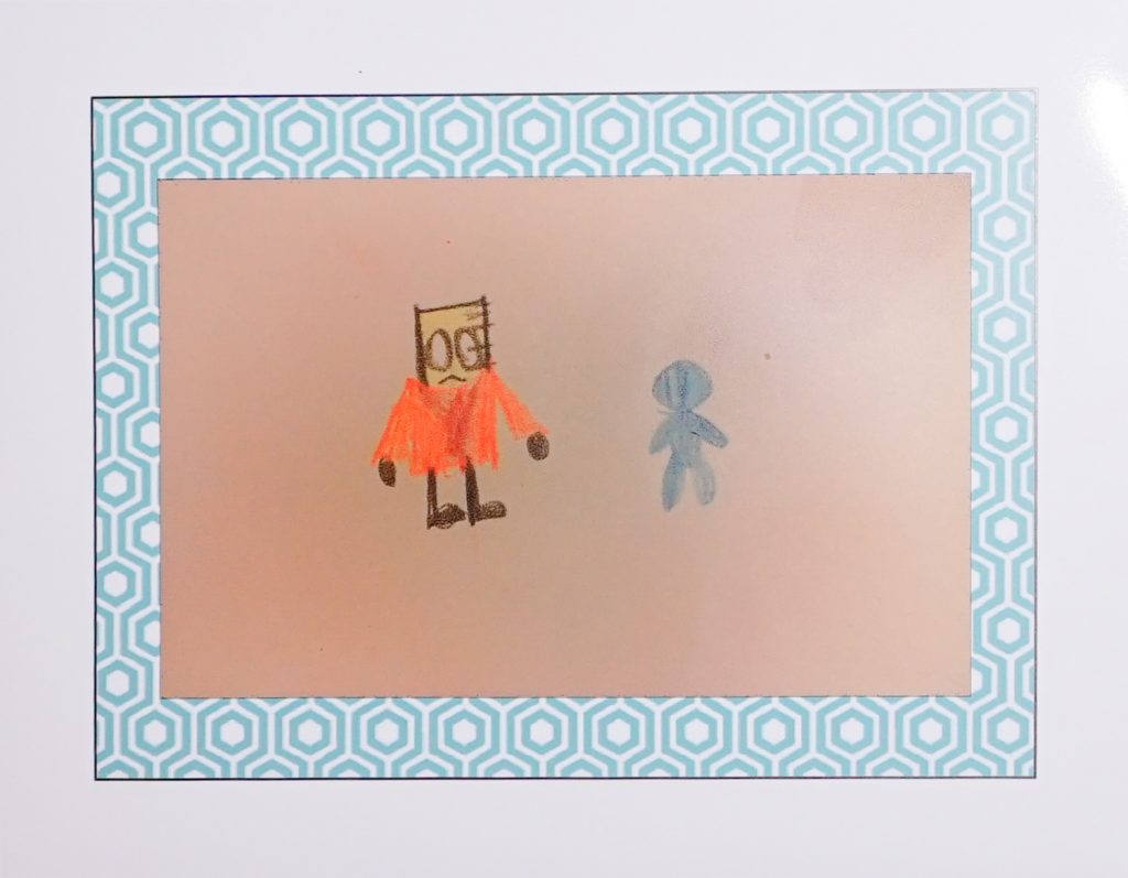 Ruler and Stick Figure, Artwork No. 64