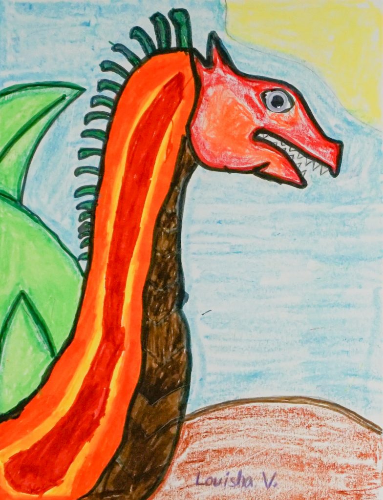 Fire Dragon, Artwork No. 105