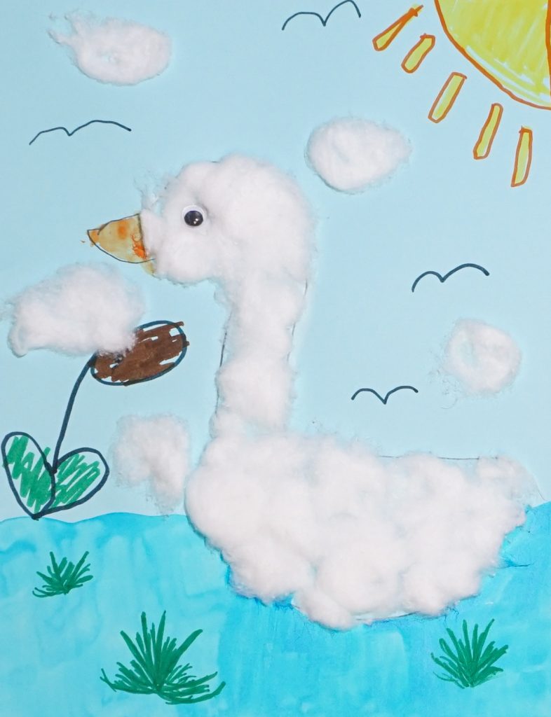 Swimming Swan, Artwork No. 128