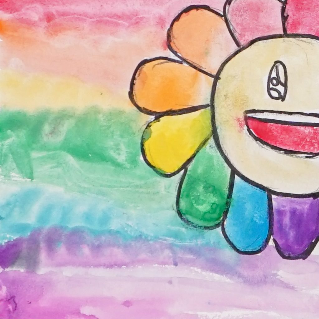 Rainbow Flower, Artwork No. 198